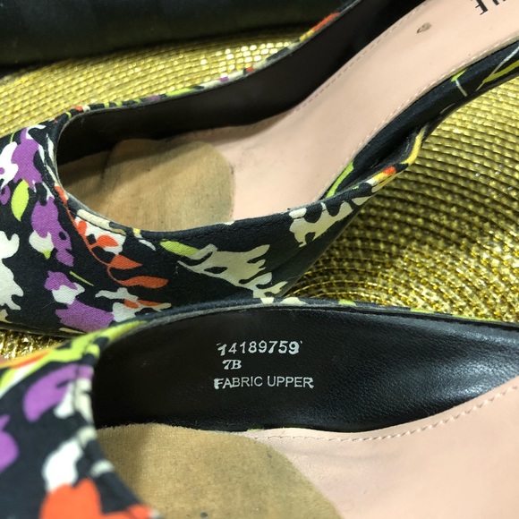 Rebecca Blue Floral Heels - Picture 4 of 4